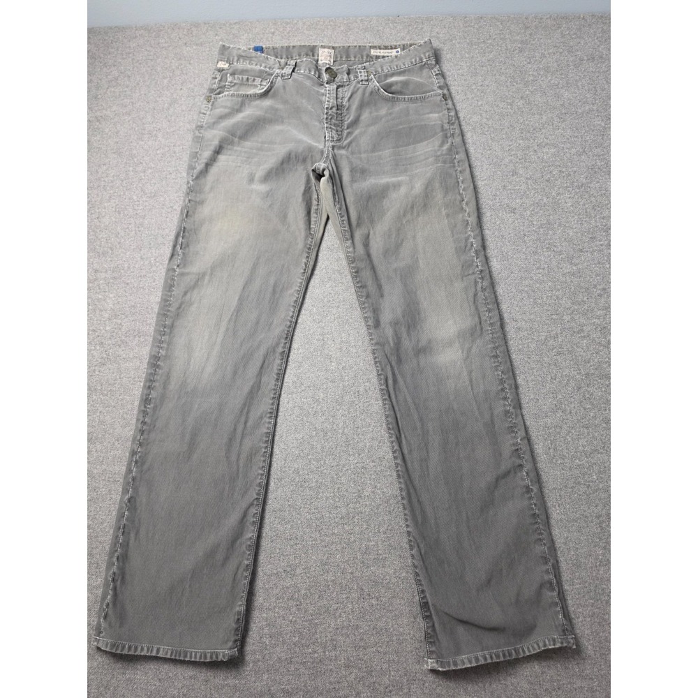 Citizens of Humanity Pants Mens 32 Gray Flat Front‎ 5-Pocket Design Straight Leg